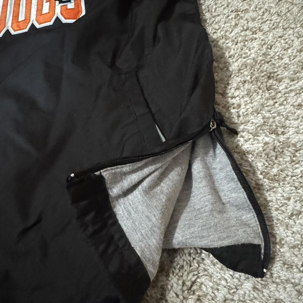Mankato MoonDogs Jacket Mens Large Black Orange Baseball MILB Pullover Holloway - Picture 3 of 9